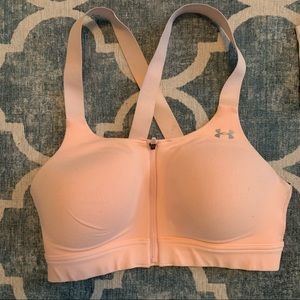 Under armour front zip sports bra